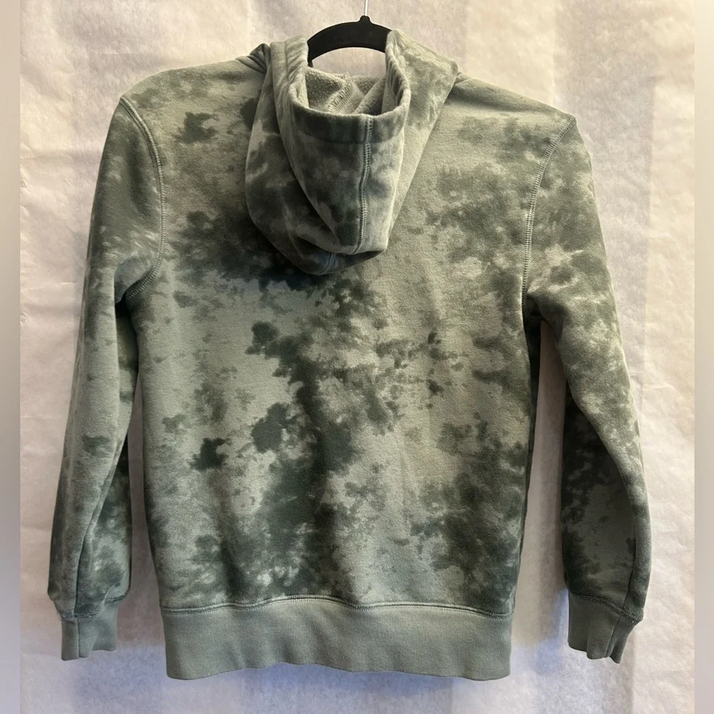 GAP Kids Olive Tie-Dye Zip Hoodie with kangaroo pockets. Sz-L. CC1